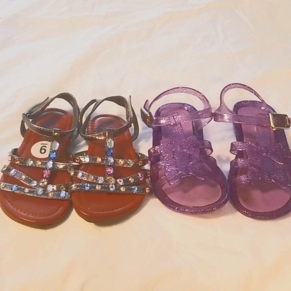 Girls size 9 and 10 sandals